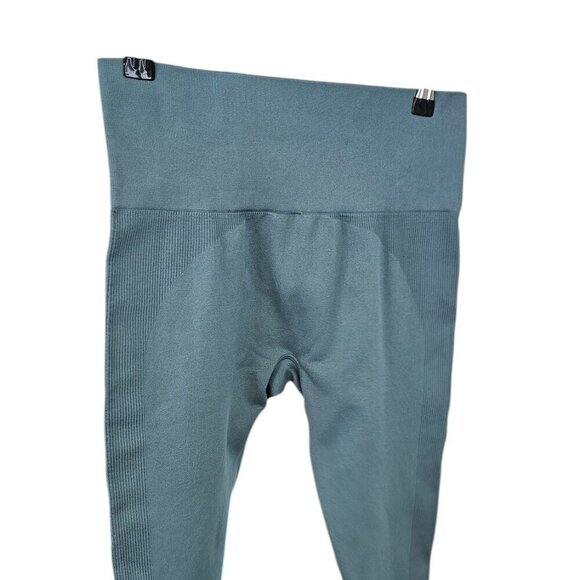 SET Active Sculpt Flex Leggings, Blue, Ribbed Details, Athletic, Size Medium - Picture 6 of 8